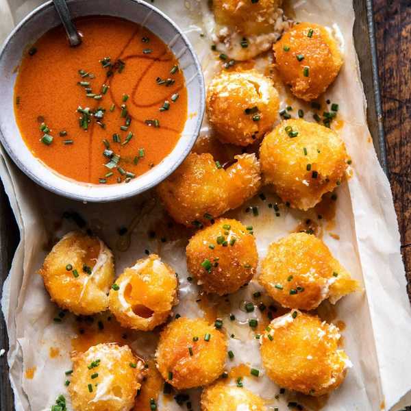 Fried Buffalo Goat Cheese Balls
