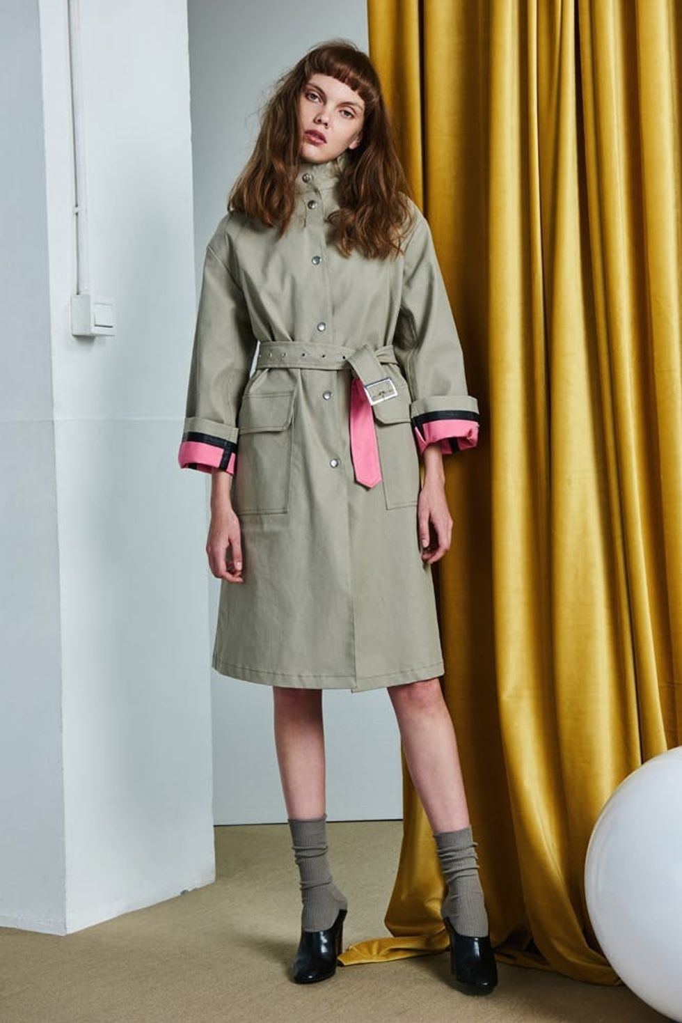 Front Row Shop Oversized Belted Trench Coat