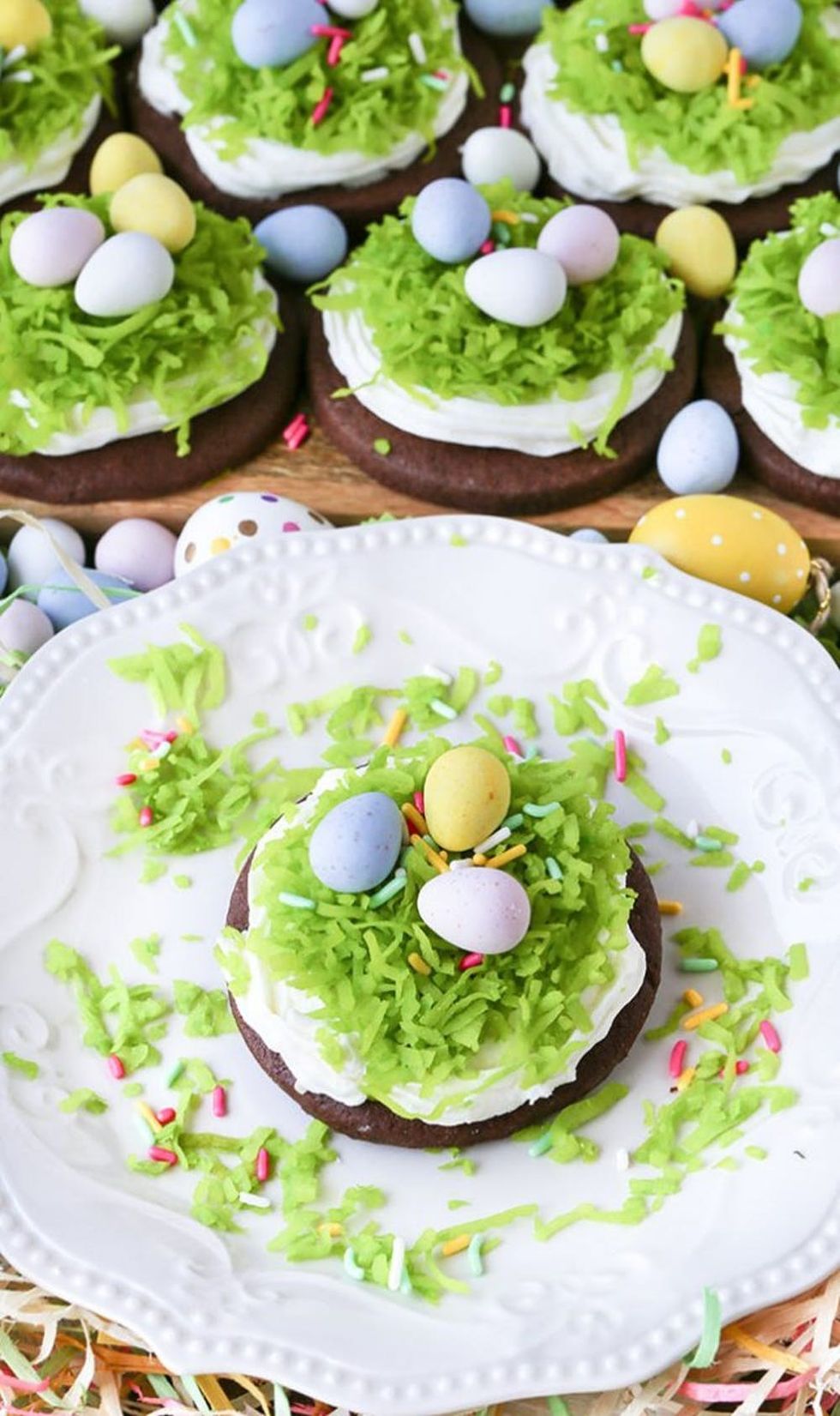 frosted-chocolate-birds-nest-easter-cookies-recipe