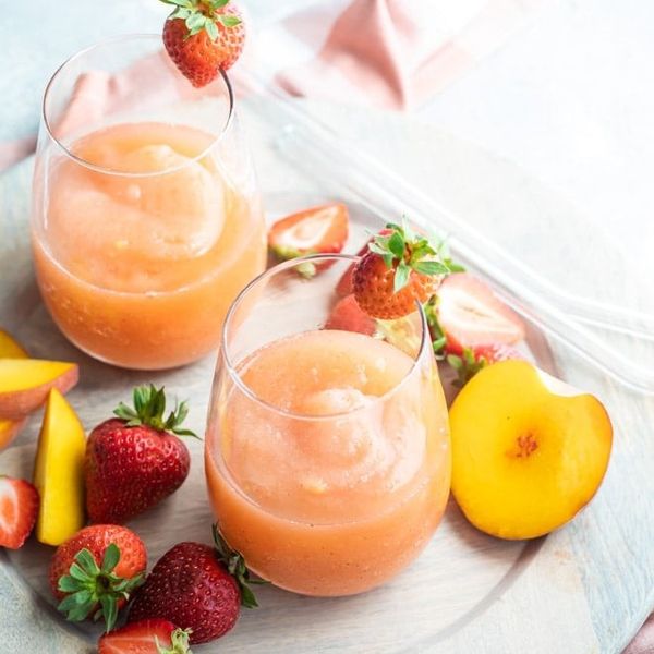 frozen drinks recipes like this strawberry peach frose