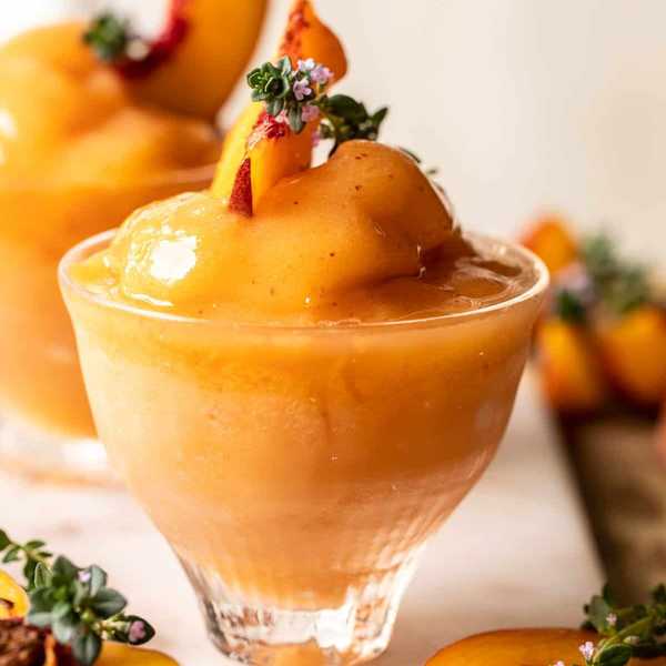 Frozen Peach Ros\u00e9 Slushy
