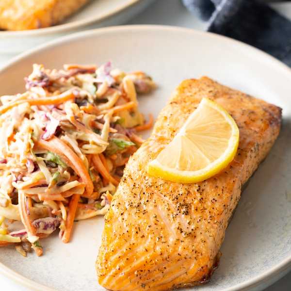 Frozen Salmon in Air Fryer (with Skin)