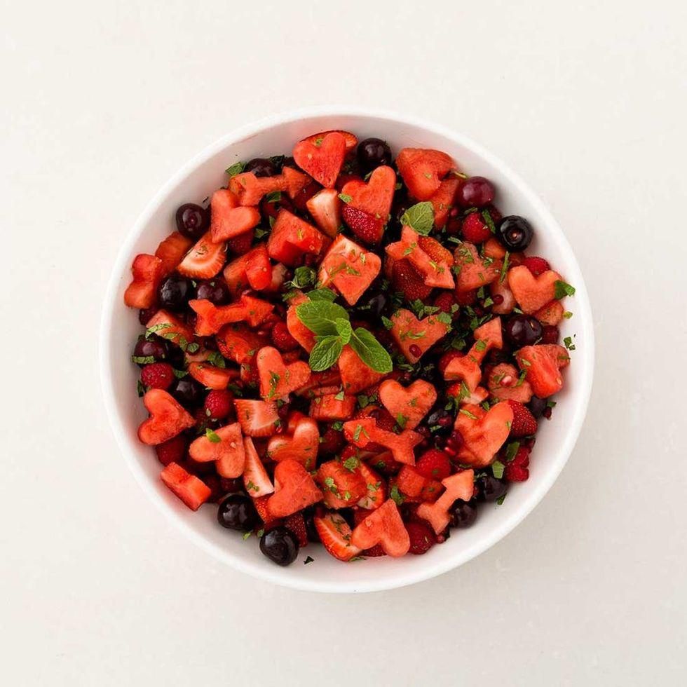 Fruit Salad with berries and watermelon