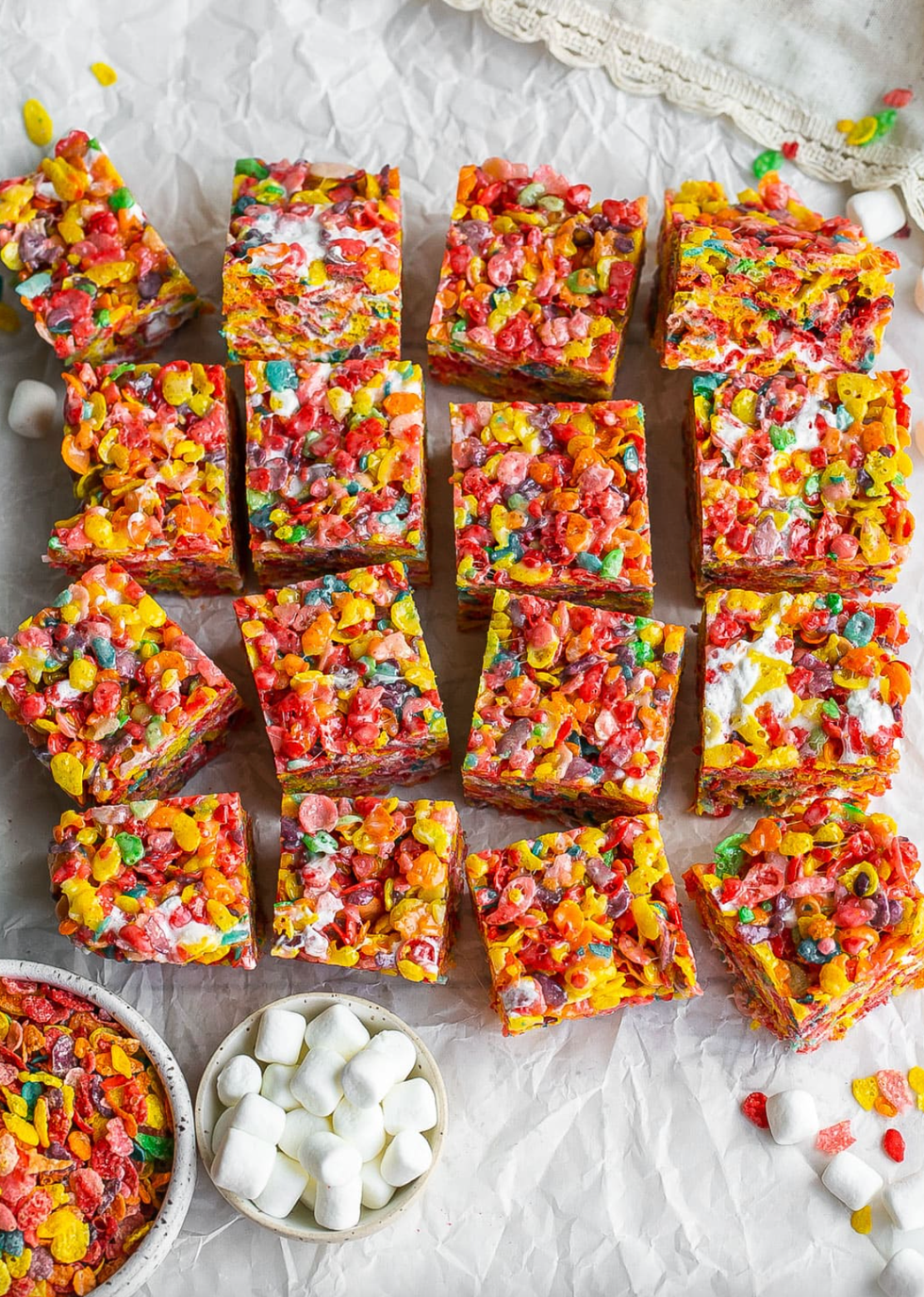 Fruity Pebbles Marshmallow Treats