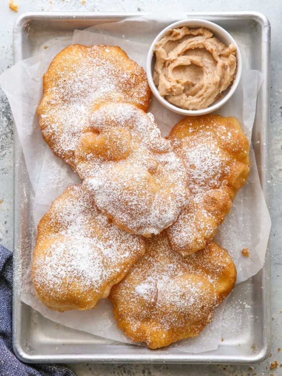 Fry Bread with Cinnamon Butter Honey