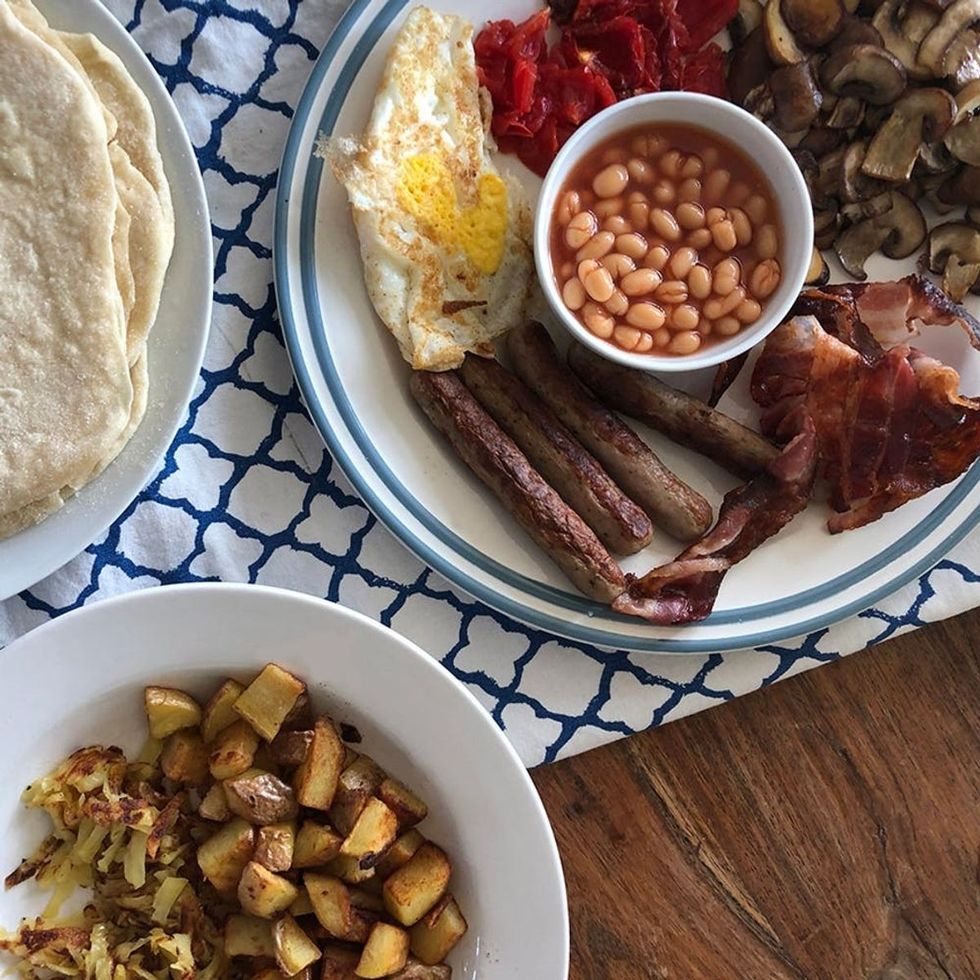 Full English Breakfast Burritos