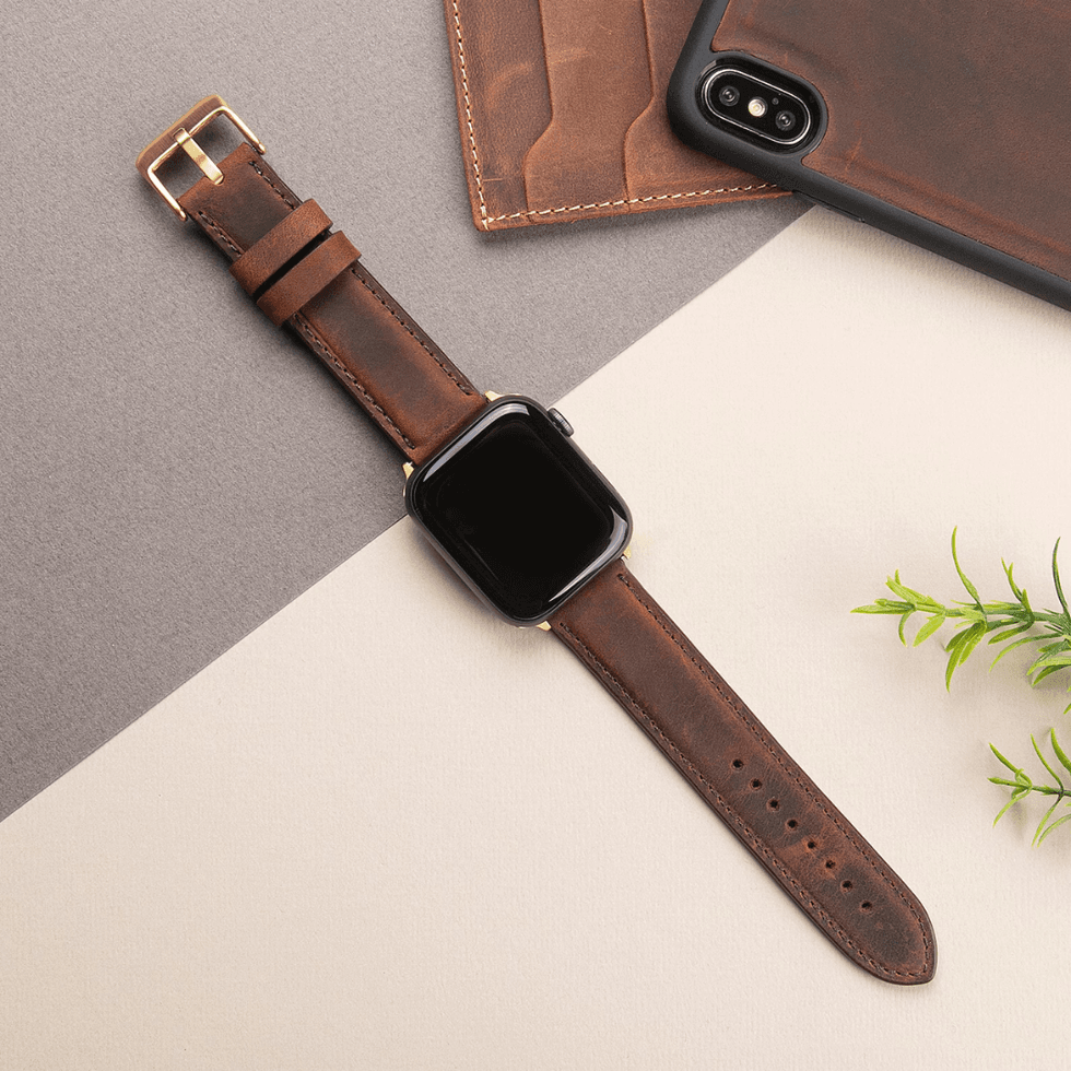 Full Grain Leather Apple Watch Band