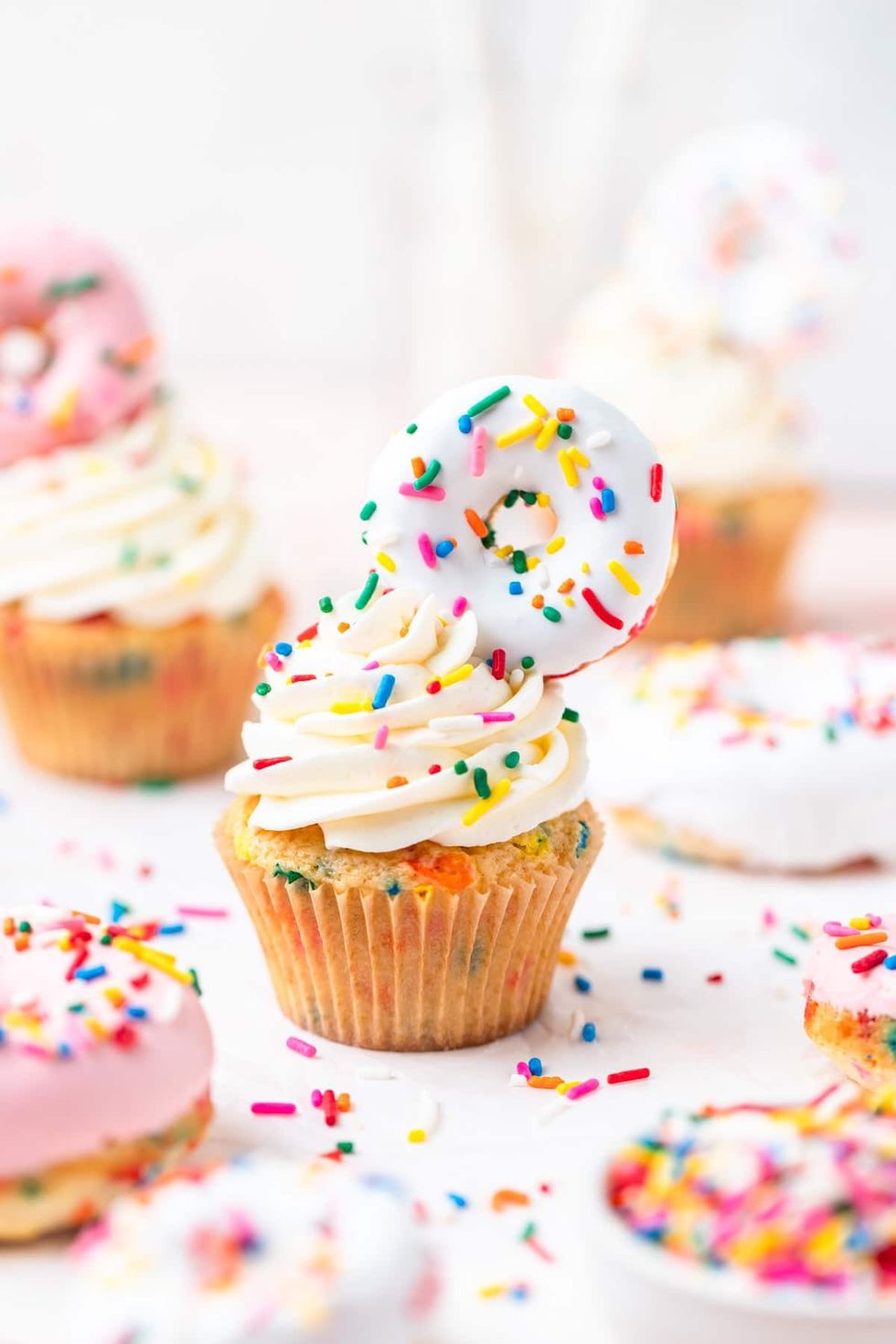 Funfetti Donut Cupcakes