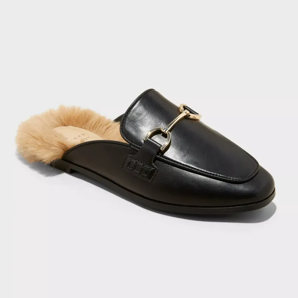 fur mule loafers target winter shoes