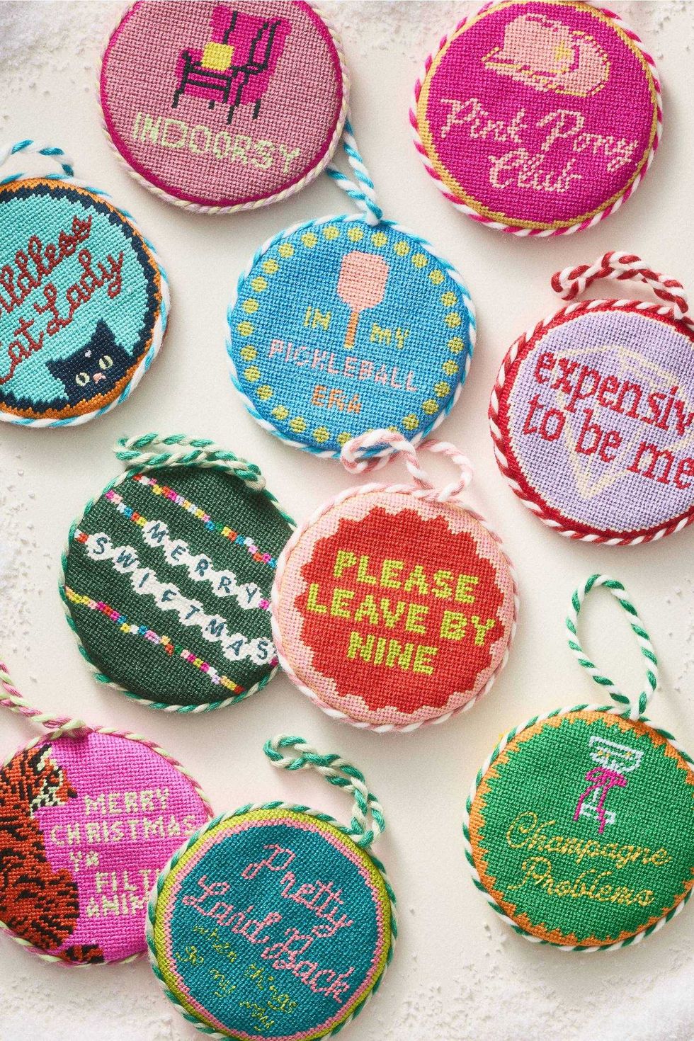 Furbish Studio Needlepoint Ornament