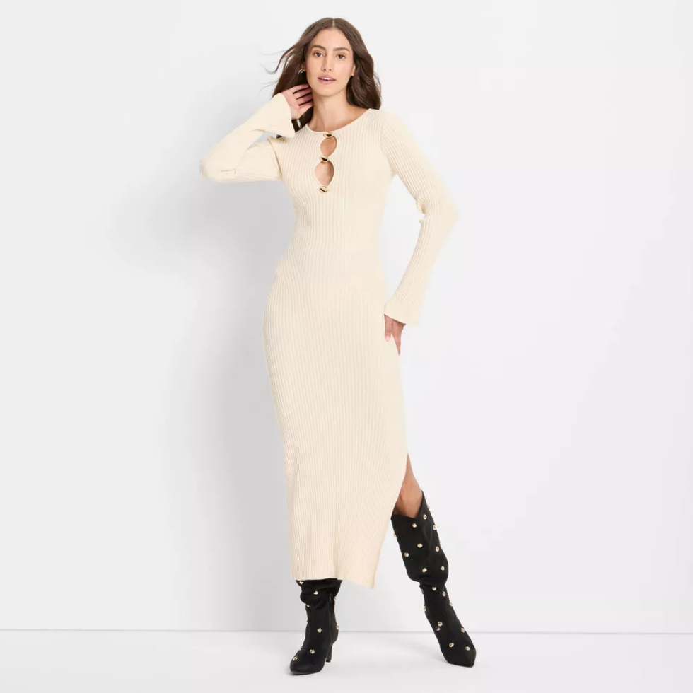 Future Collective Ribbed Maxi Dress