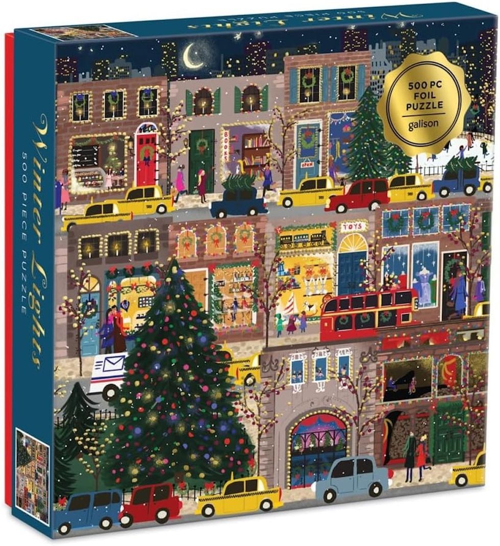 Galison Winter Lights Foil Puzzle
