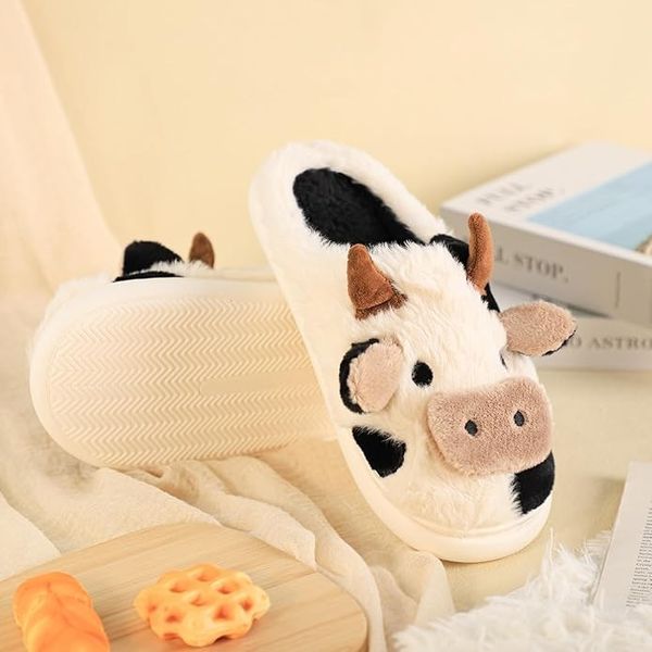 Gaolincii Cartoon Cow Slippers