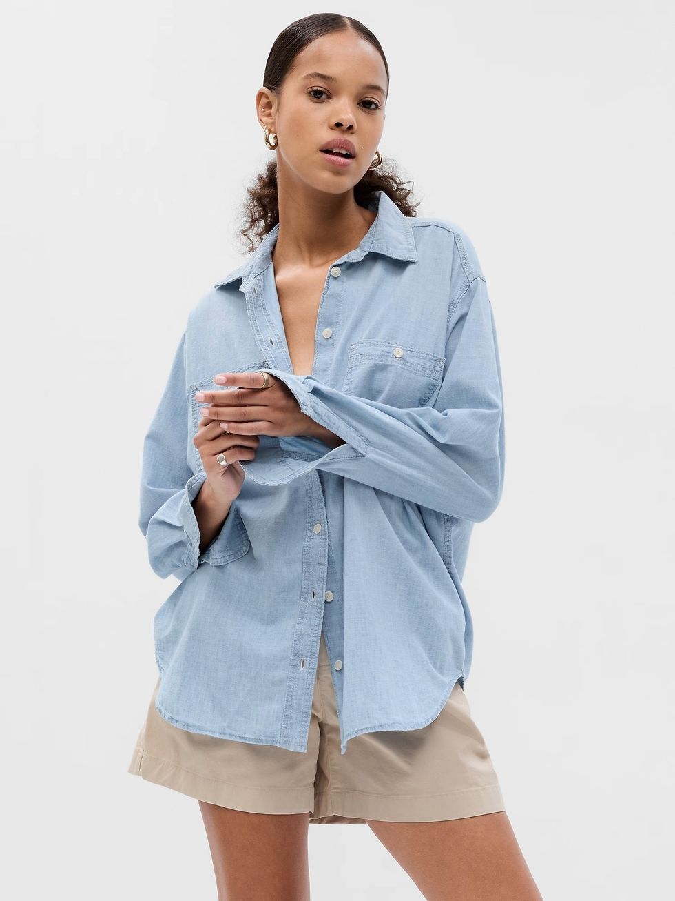 gap chambray shirt