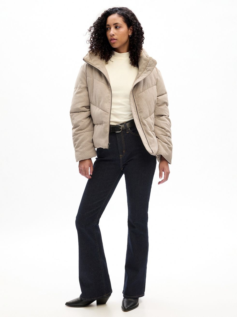 GAP Corduroy Short Puffer Jacket