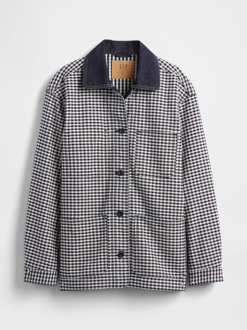 Gap Gingham Denim Jacket
