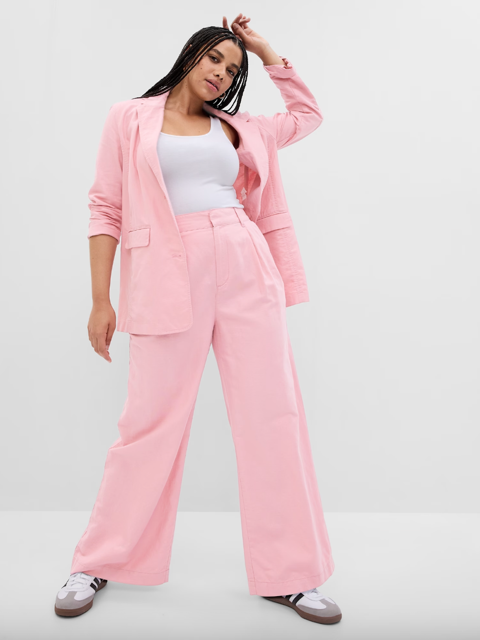 GAP Linen-Cotton Pleated Pants