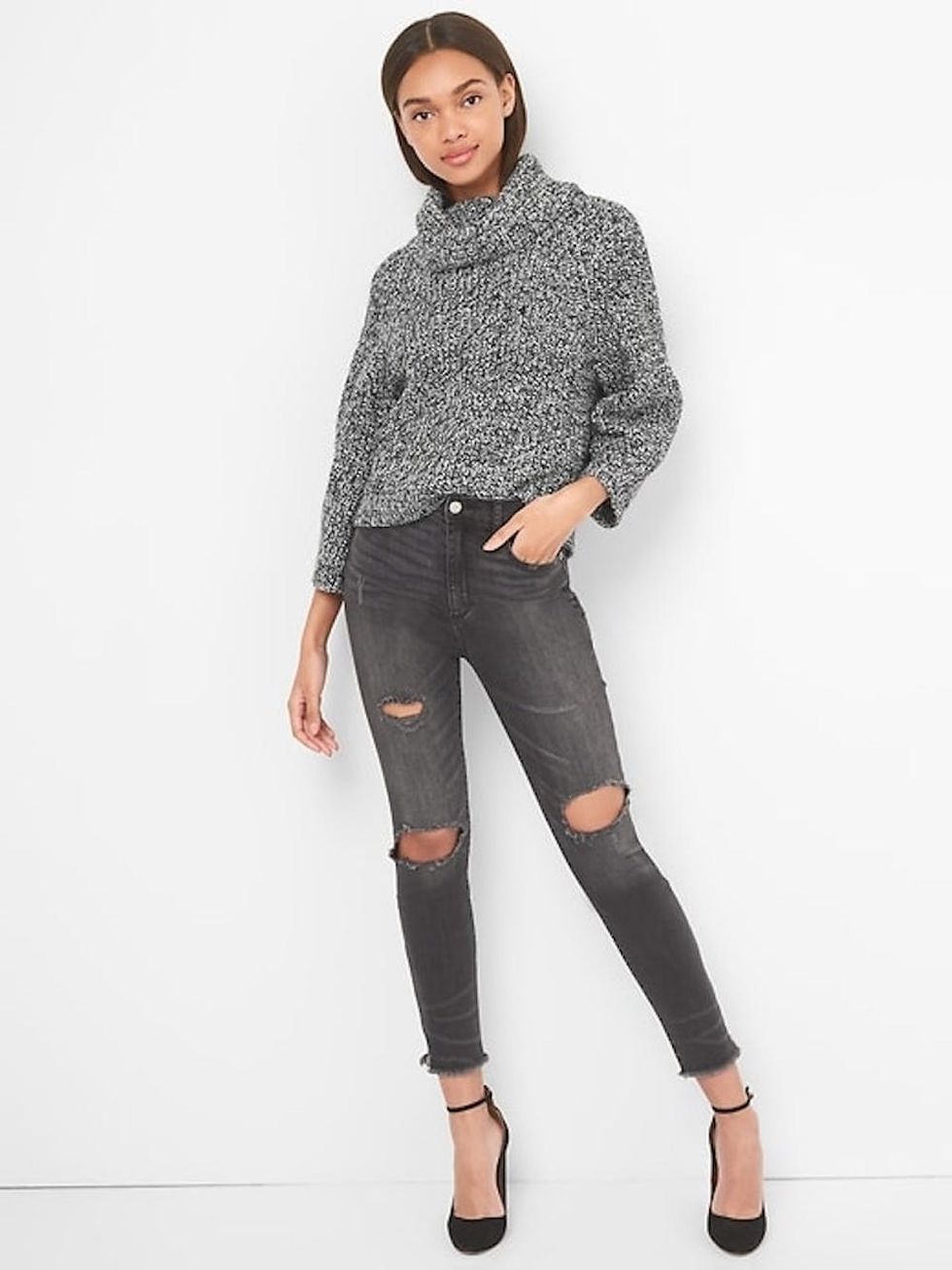 Gap Shaker Stitch Turtleneck Sweater