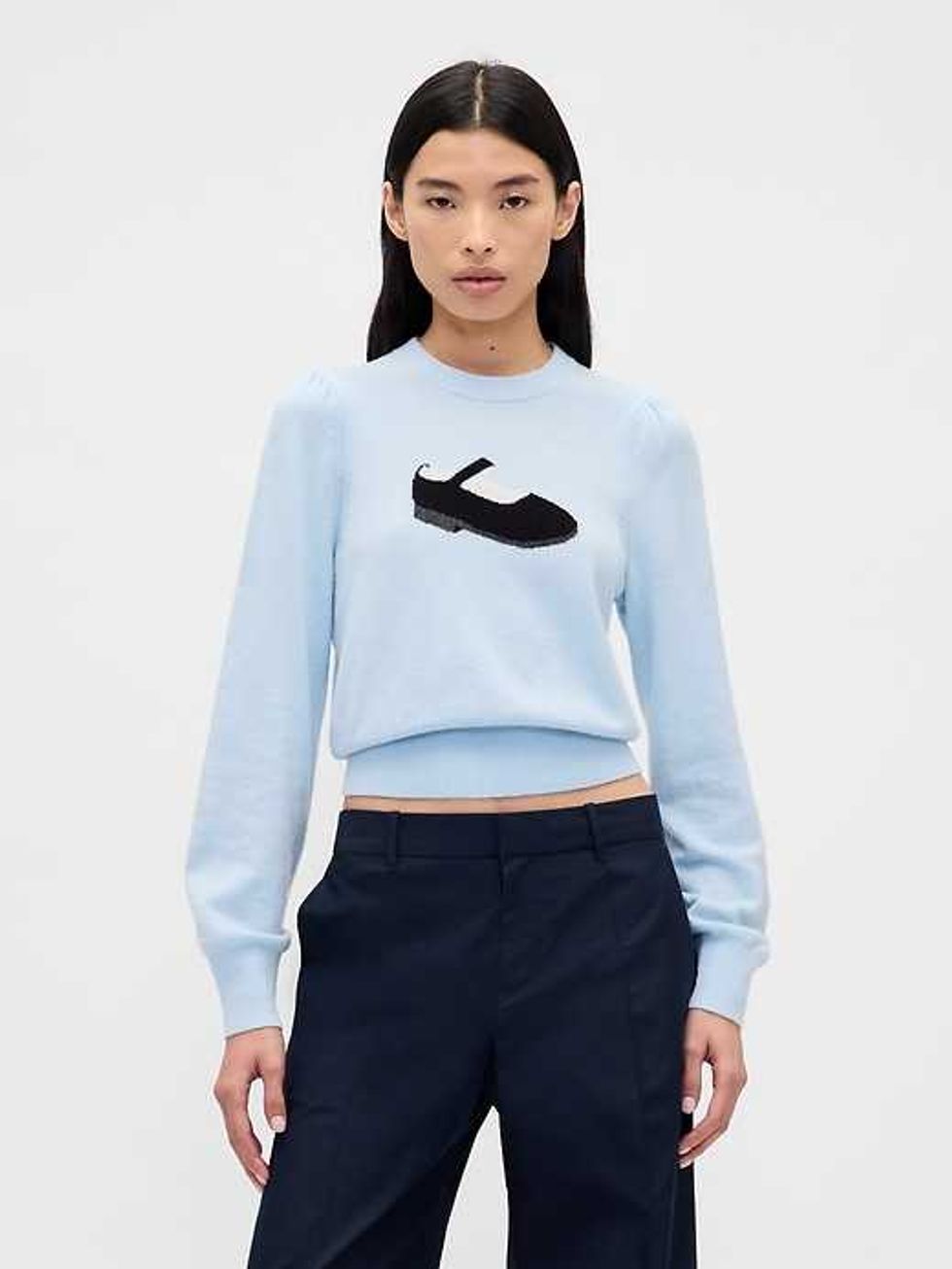 Gap \u00d7 Sandy Liang CashSoft Crop Sweater