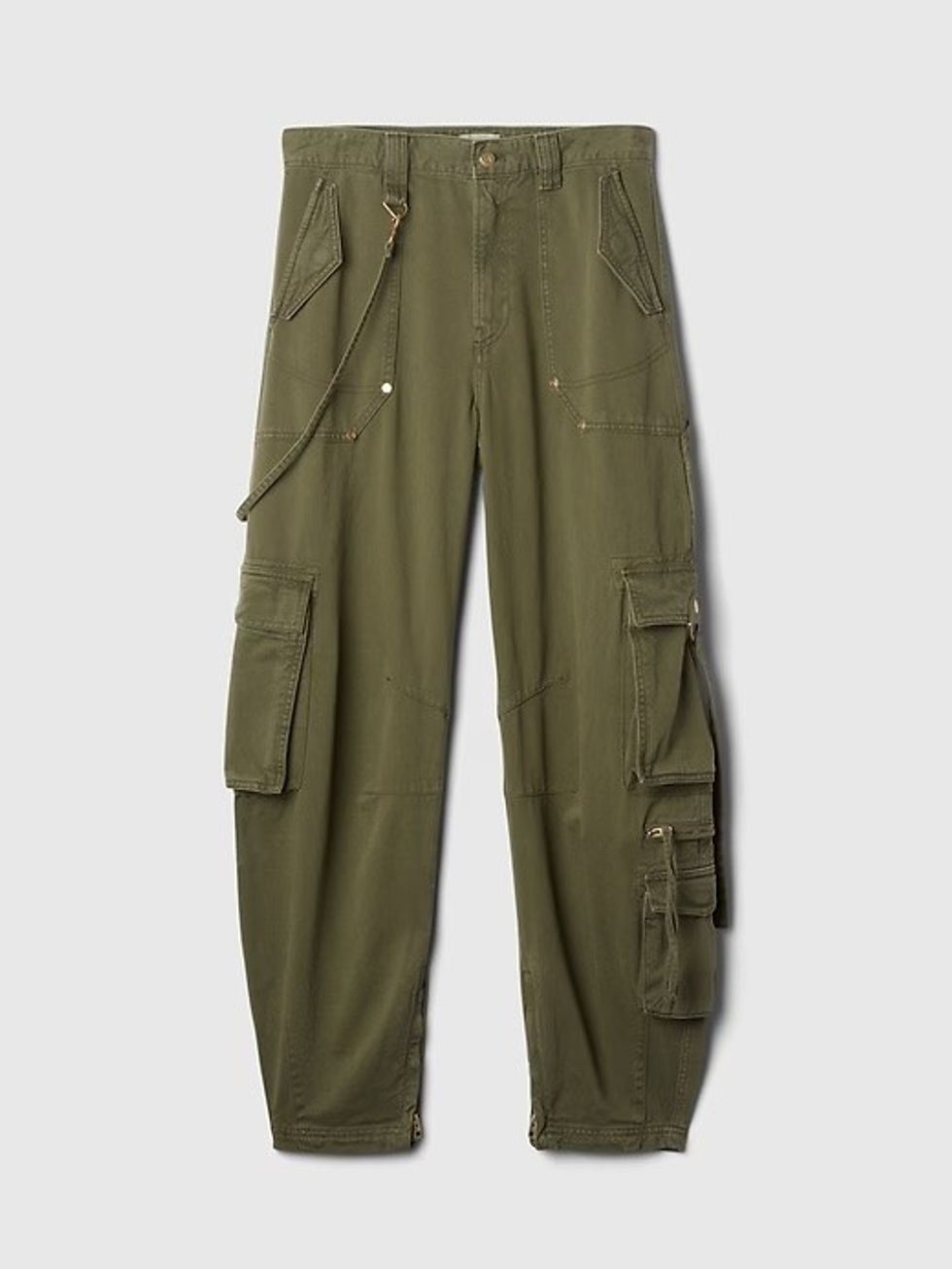 gap x cult gaia cargo barrel pants
