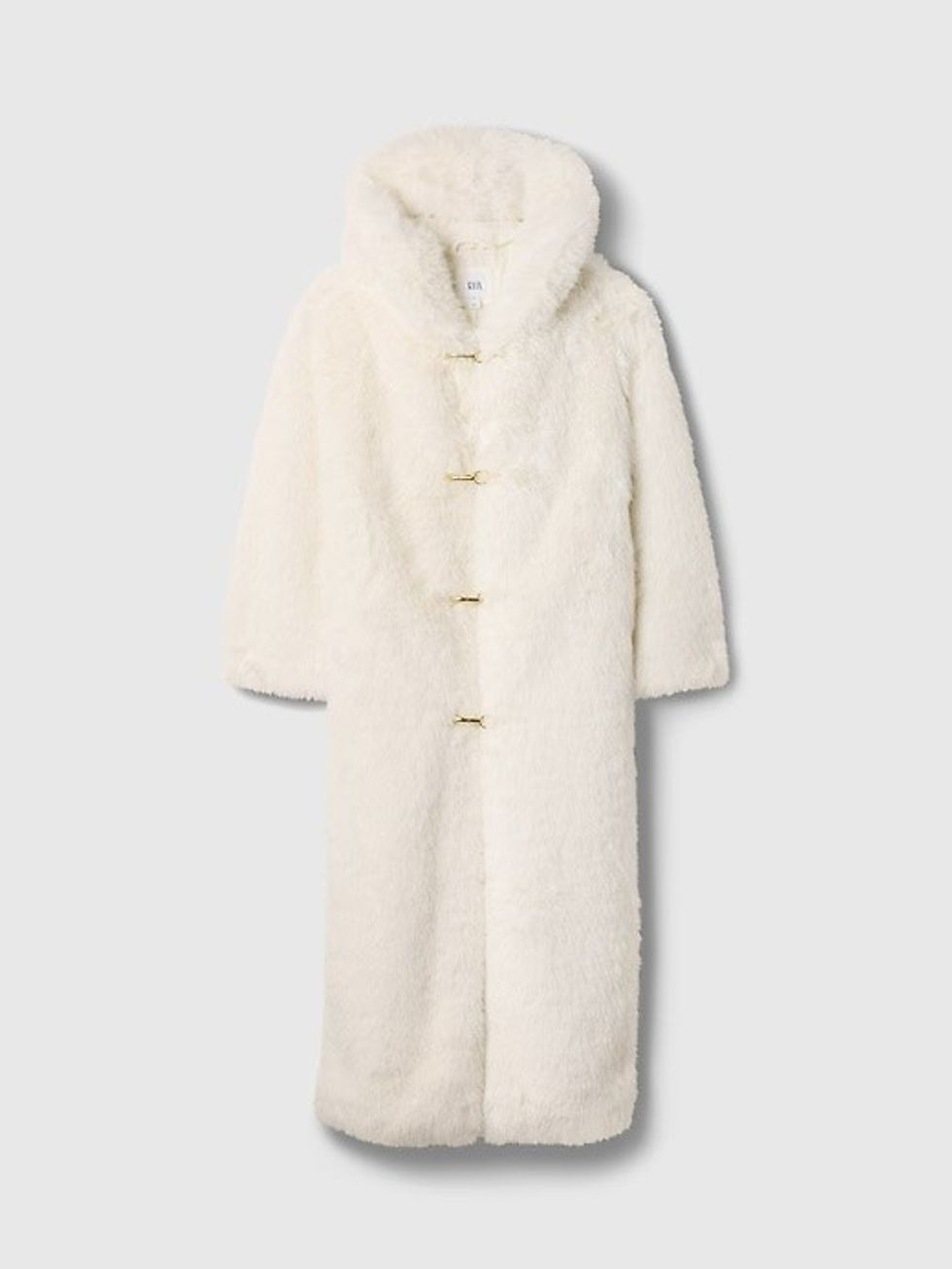 gap x cult gaia vegan fur coat
