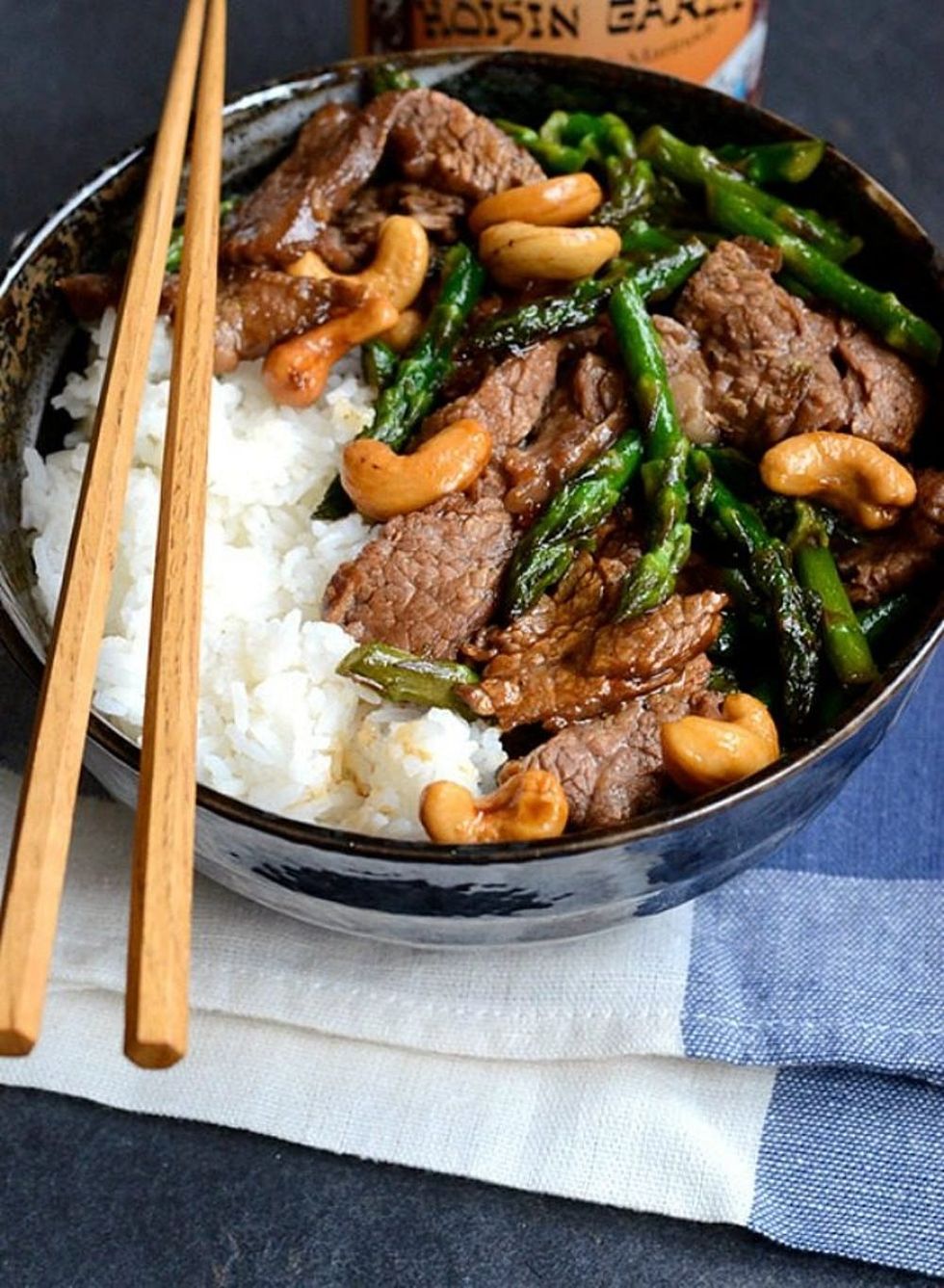 Garlic Beef and Asparagus Stir-Fry