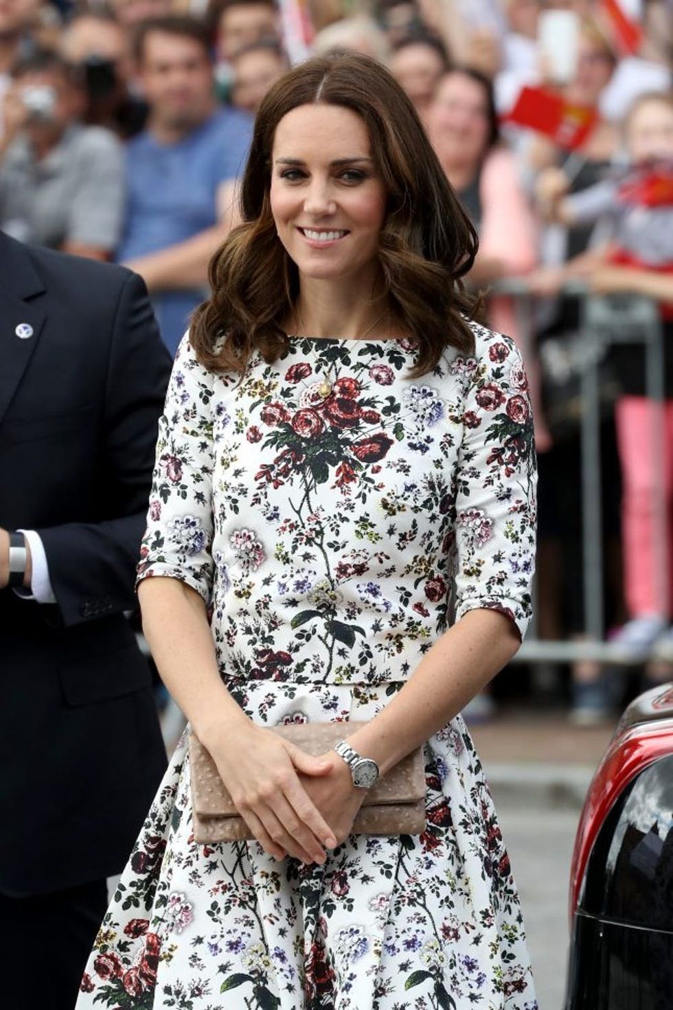 GDANSK, POLAND - JULY 18: Catherine, Duchess of Cambridge arrives to the Gdansk Shakespeare Theatre during an official visit to Poland and Germany on July 18, 2017 in Gdansk, Poland. (Photo by Chris Jackson - Pool/Getty Images)