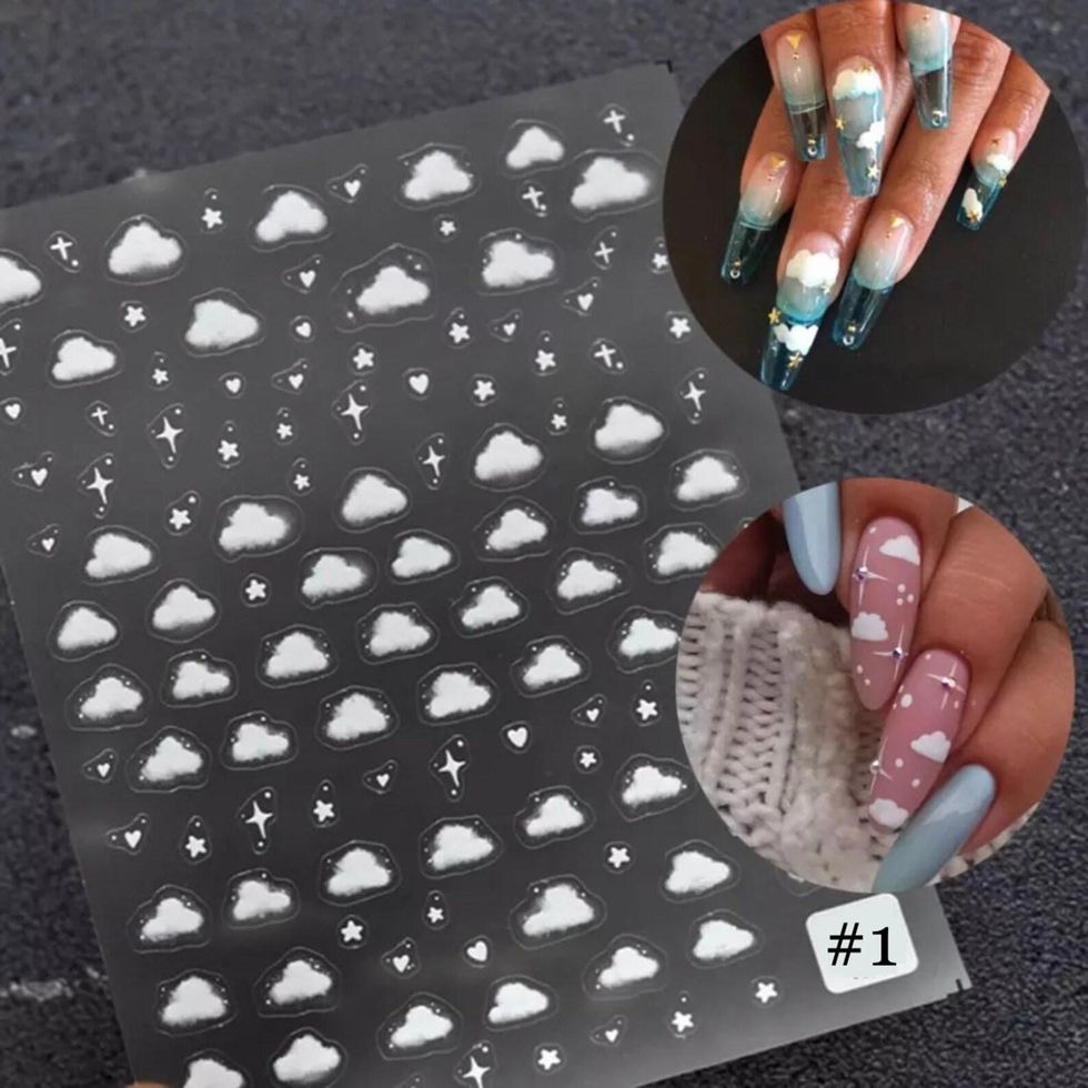GELAPRESSED 3D Cloud Nail Art Stickers