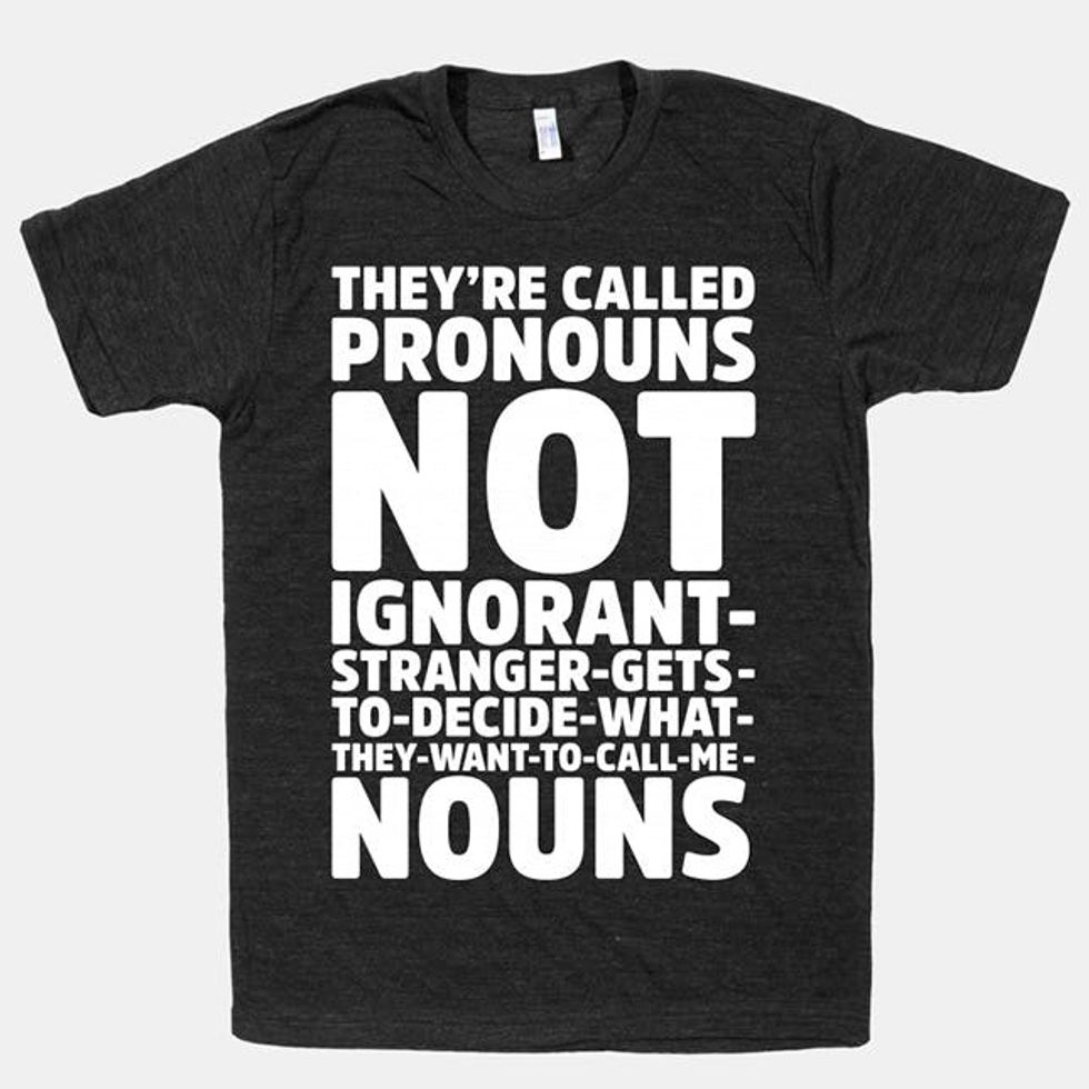 gender pronouns shirt