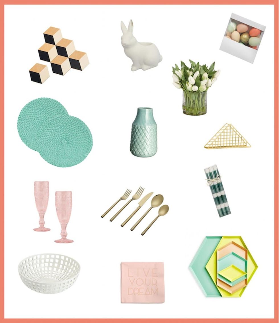 Geometric Easter Tablescape Ideas