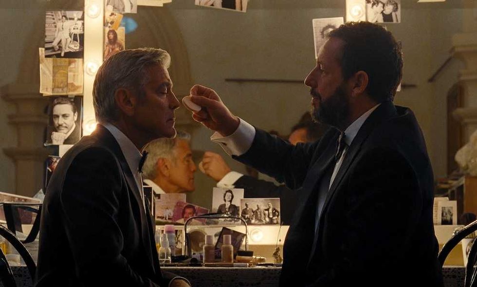 George Clooney and Adam Sandler in Jay Kelly on Netflix