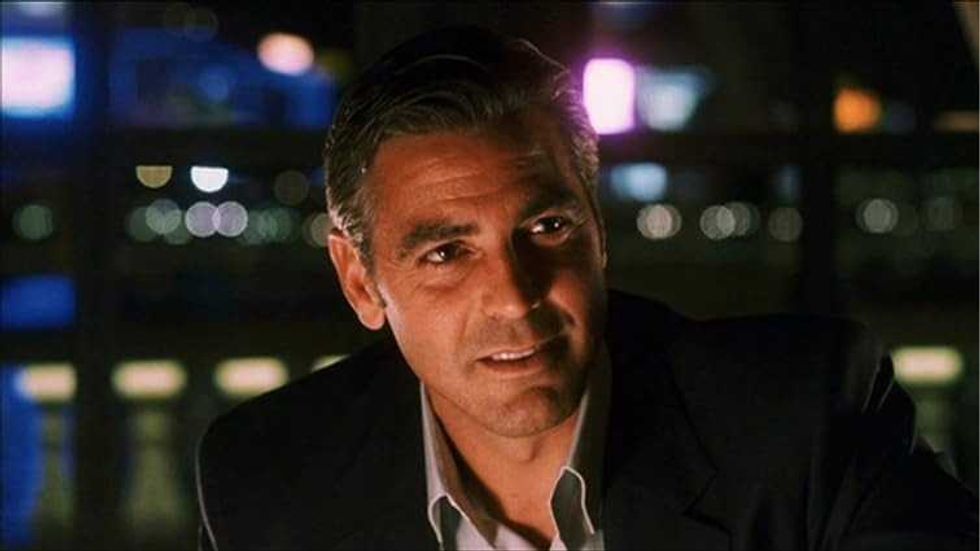 George Clooney in Ocean's Eleven