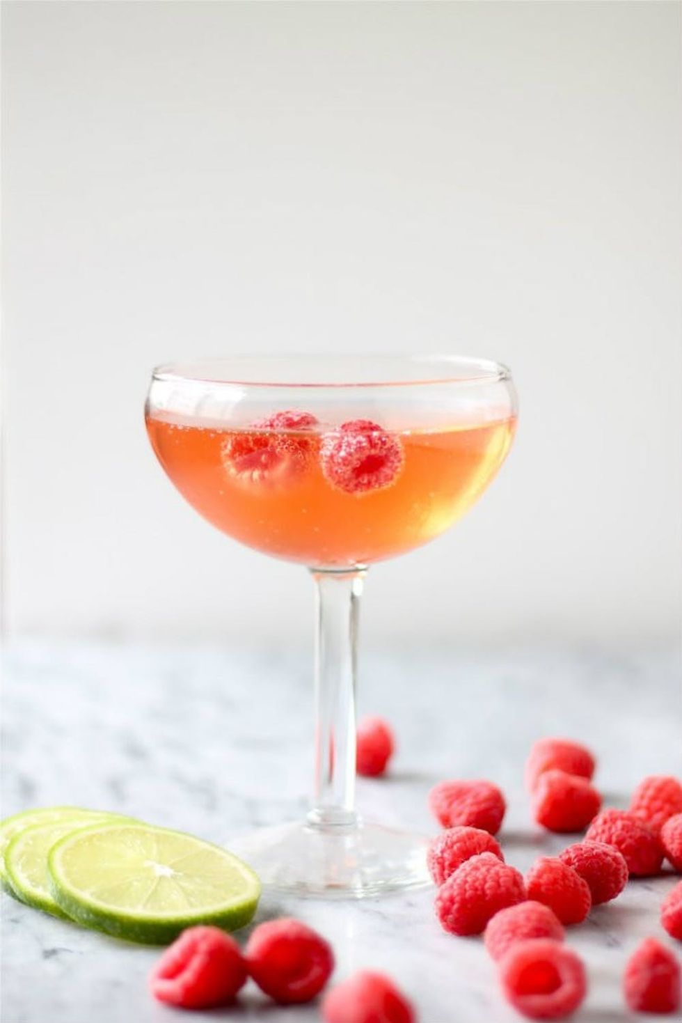 Ginger Beer + Raspberry Cocktail