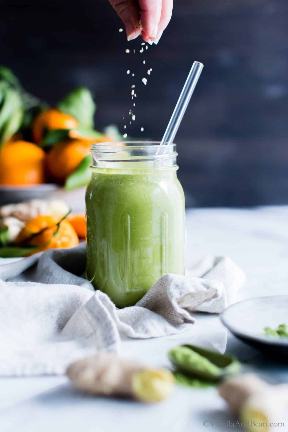 Ginger-Orange Matcha Green Tea Smoothie\u200b