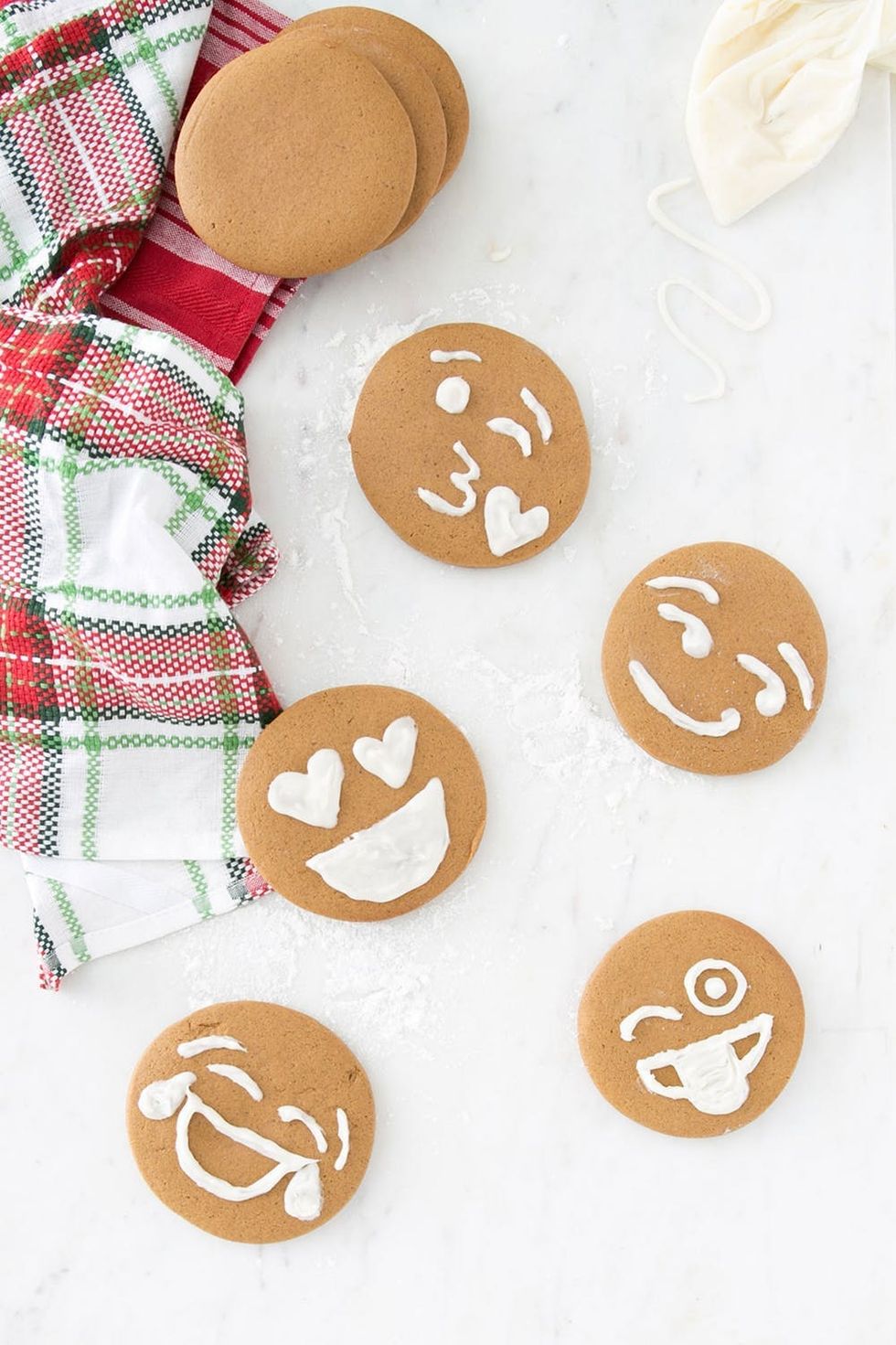 Gingerbread Emoji Cookies