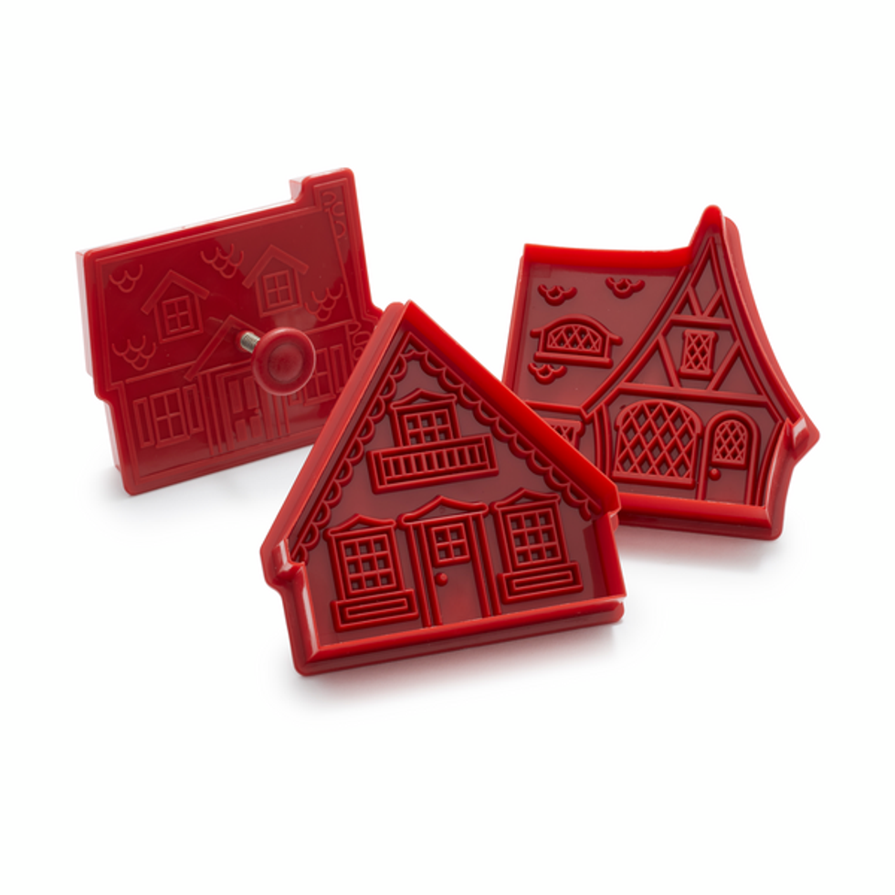 Gingerbread House Impression Cookie Cutters