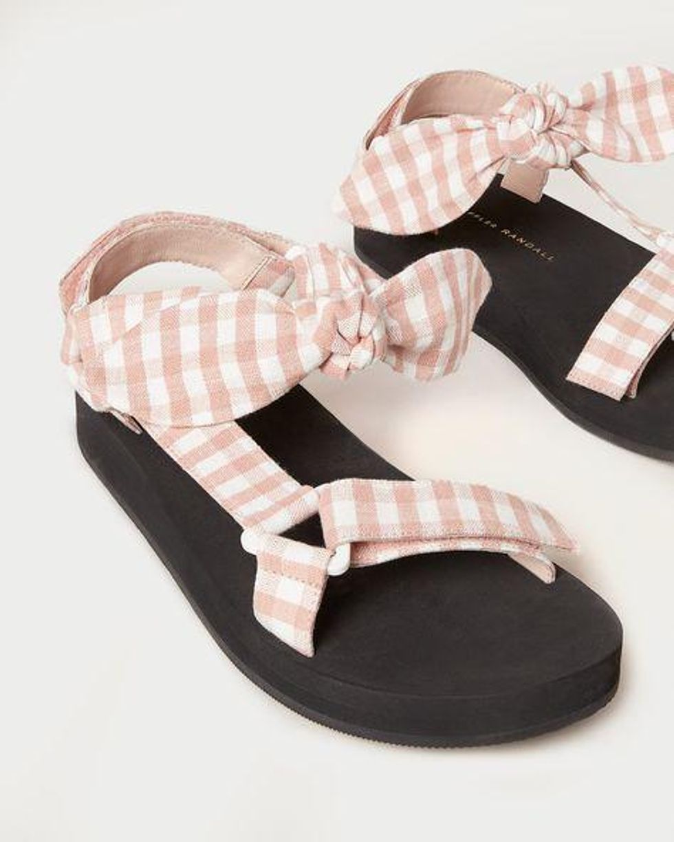 gingham sandal light pint loeffler randall