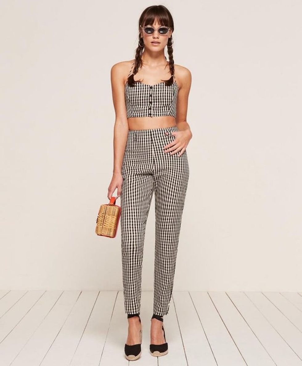 gingham-two-piece-set