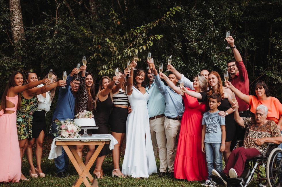 giving a wedding toast
