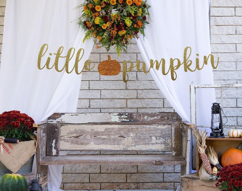 GlamCelebration Little Pumpkin Banner