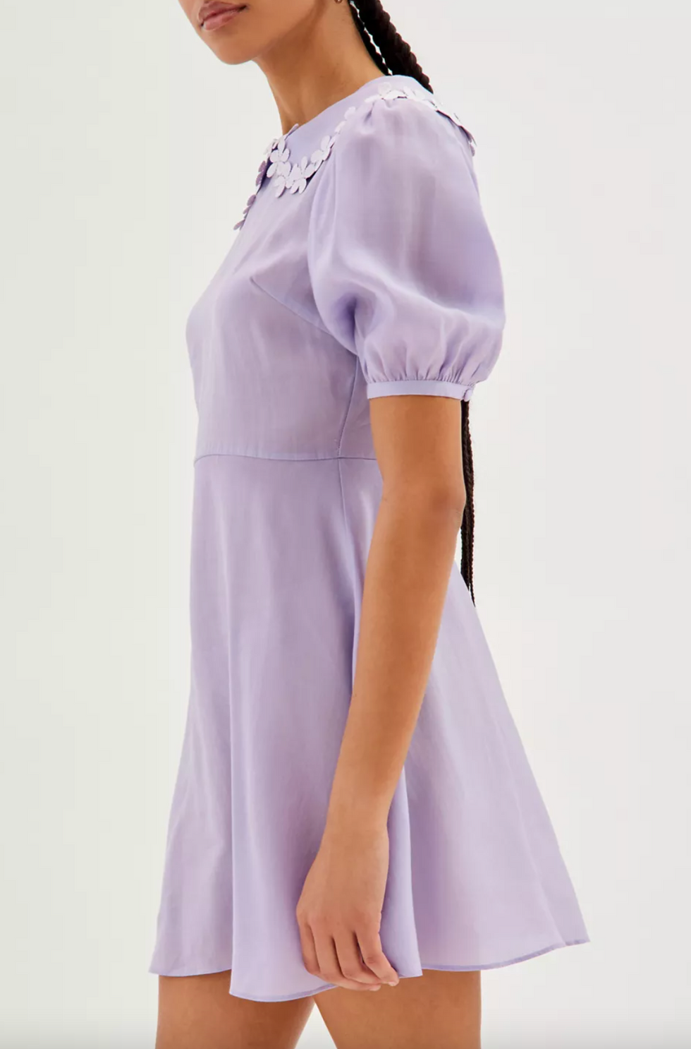 Glamorous Lilac Collared Mini Dress