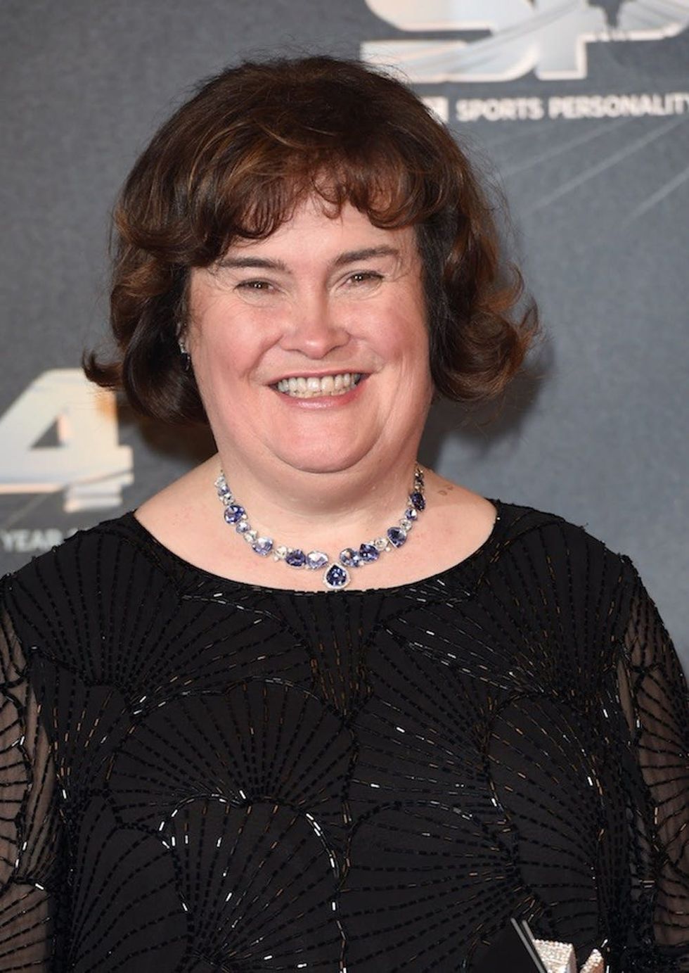 GLASGOW, SCOTLAND - DECEMBER 14: Susan Boyle attends the BBC Sports Personality of the Year awards at The Hydro on December 14, 2014 in Glasgow, Scotland. (Photo by Karwai Tang/Getty Images)