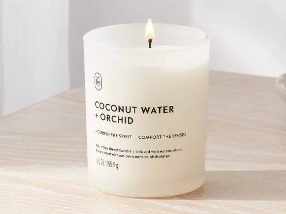 Glass Coconut Water & Orchid Jar Candle