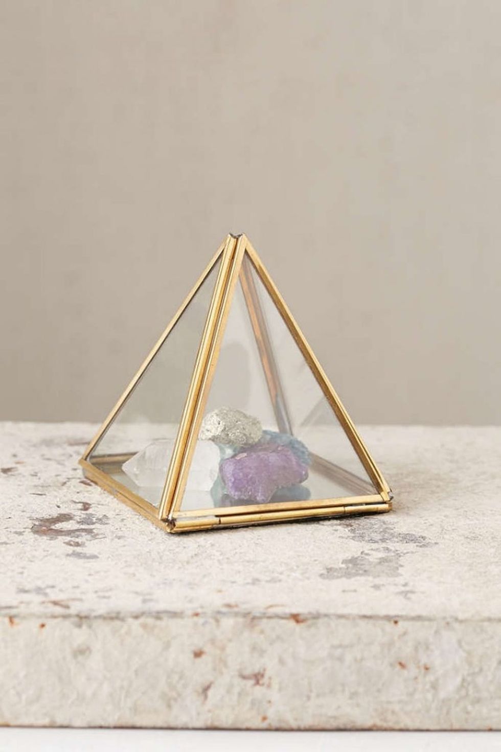 glass pyramid