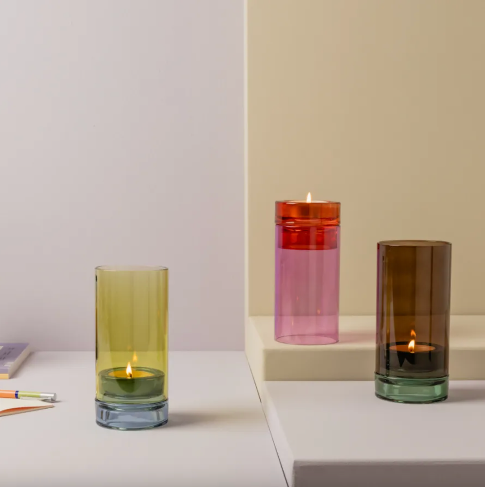 Glass Tealight Lanterns