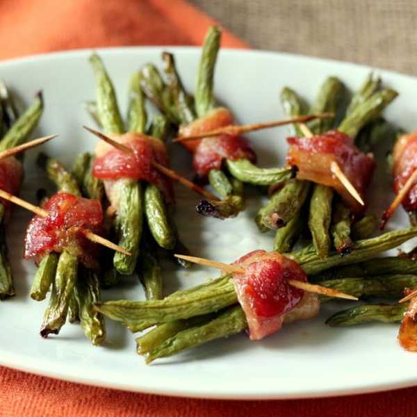 Glazed Green Bean Bundles Finger Food Ideas