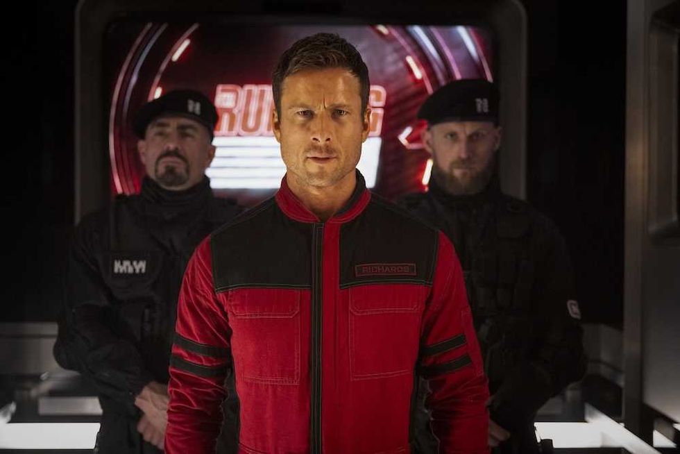 glen powell the running man