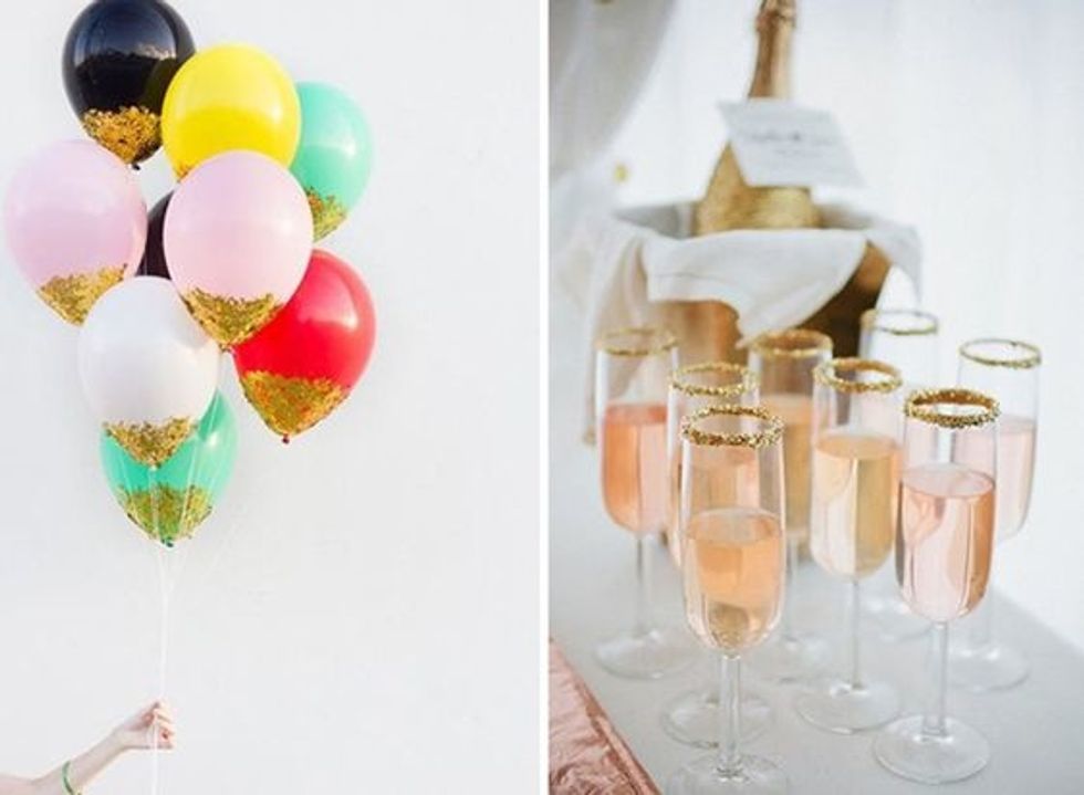 glitter bridal shower