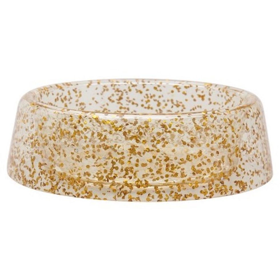 glitter dog bowl