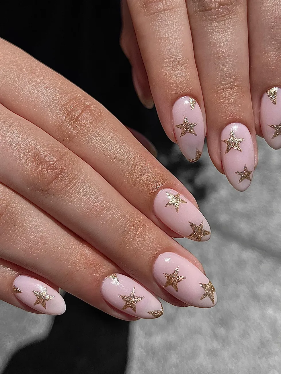 Glitter Star Nails